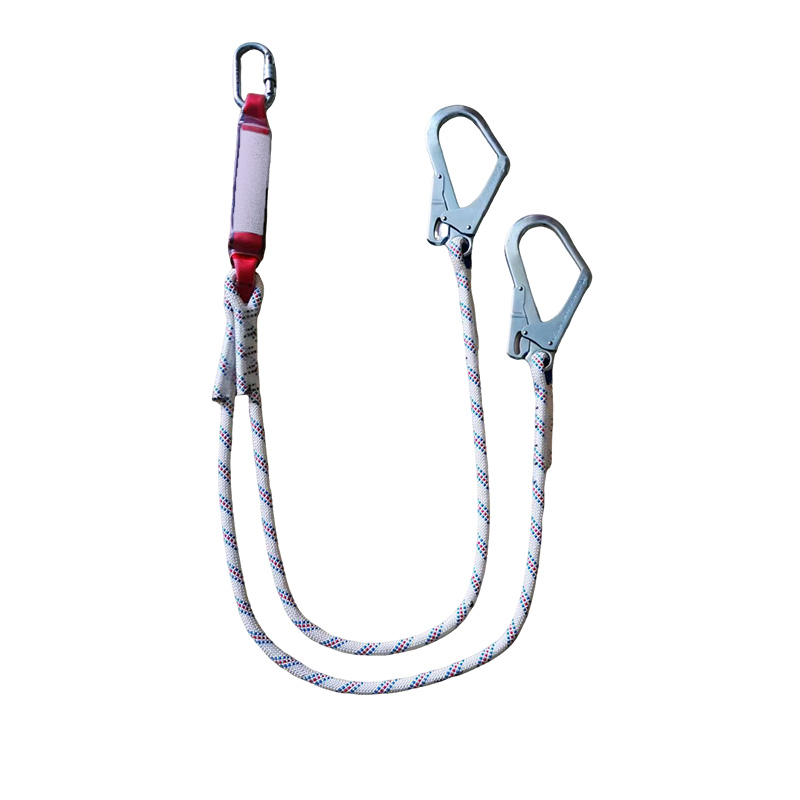 际华防护 700203 双大钩带缓冲包安全绳-1.8米（定制）