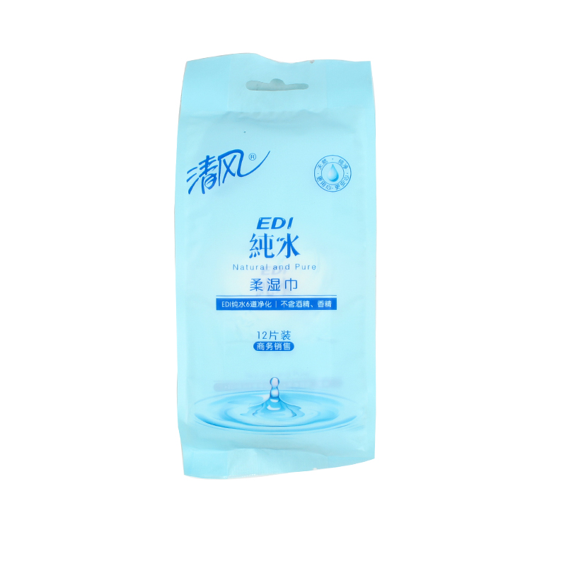 清风BWE31A EDI纯水湿巾12片装 （单片装）
