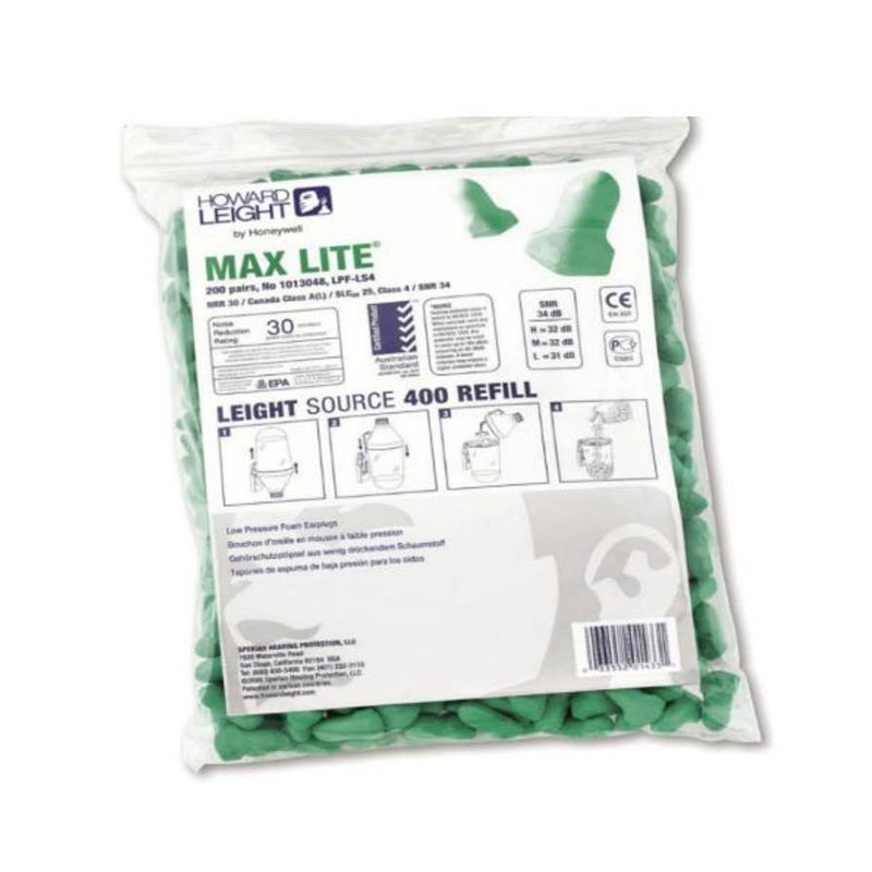 霍尼韦尔LPF-LS4-REFILL Max Lite 绿色 T 型耳塞 填充包（配合 HL400 分 配器使用）