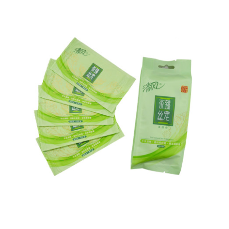 清风BWAG10茶臻丝宠湿巾10片装 （单片装）