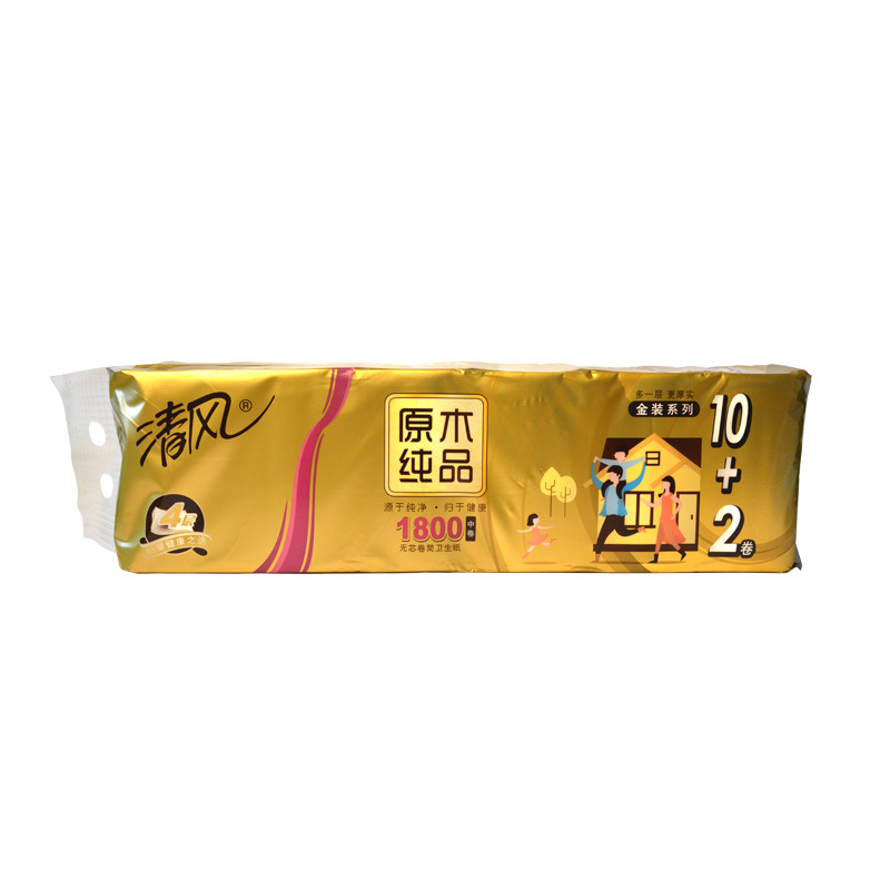 清风 B01CFMJ1 4层卷纸（112mm*150mm）12卷/提