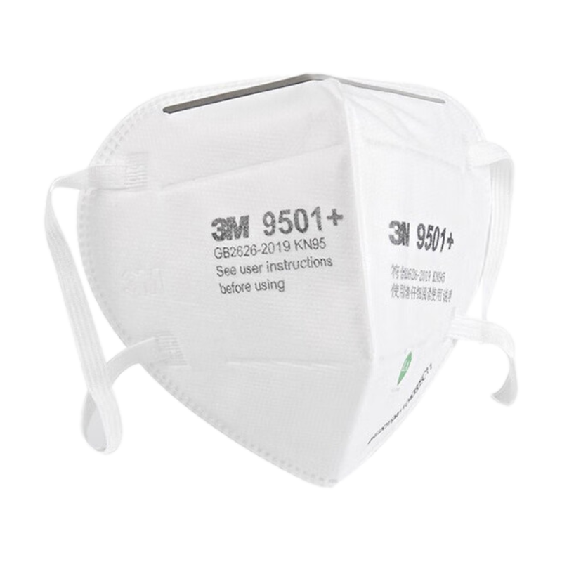 3M 9501+耳戴式自吸过滤式呼吸器 10只/盒 40盒/箱