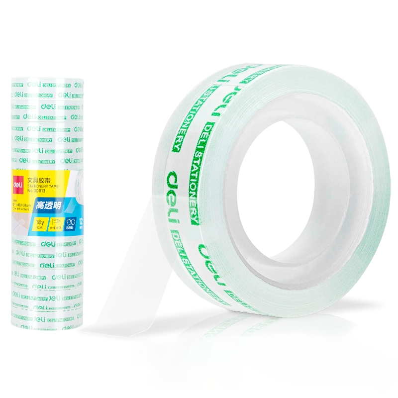 得力 30013 文具胶带 12mm*18y (单位:筒)