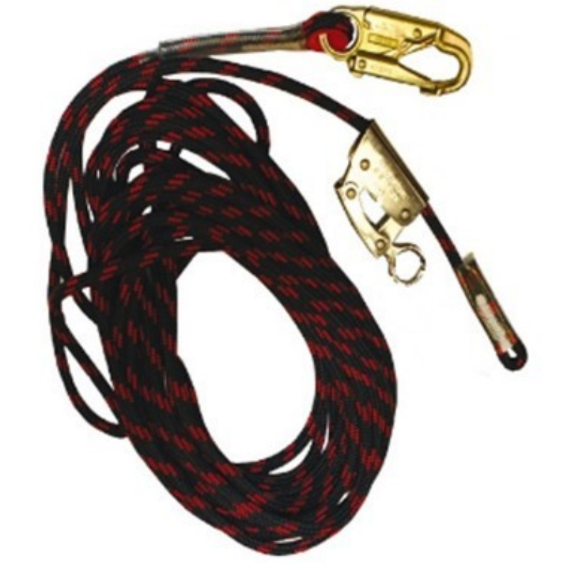梅思安 10157111 垂直生命线30米嵌环-合金钢小挂钩带抓绳器