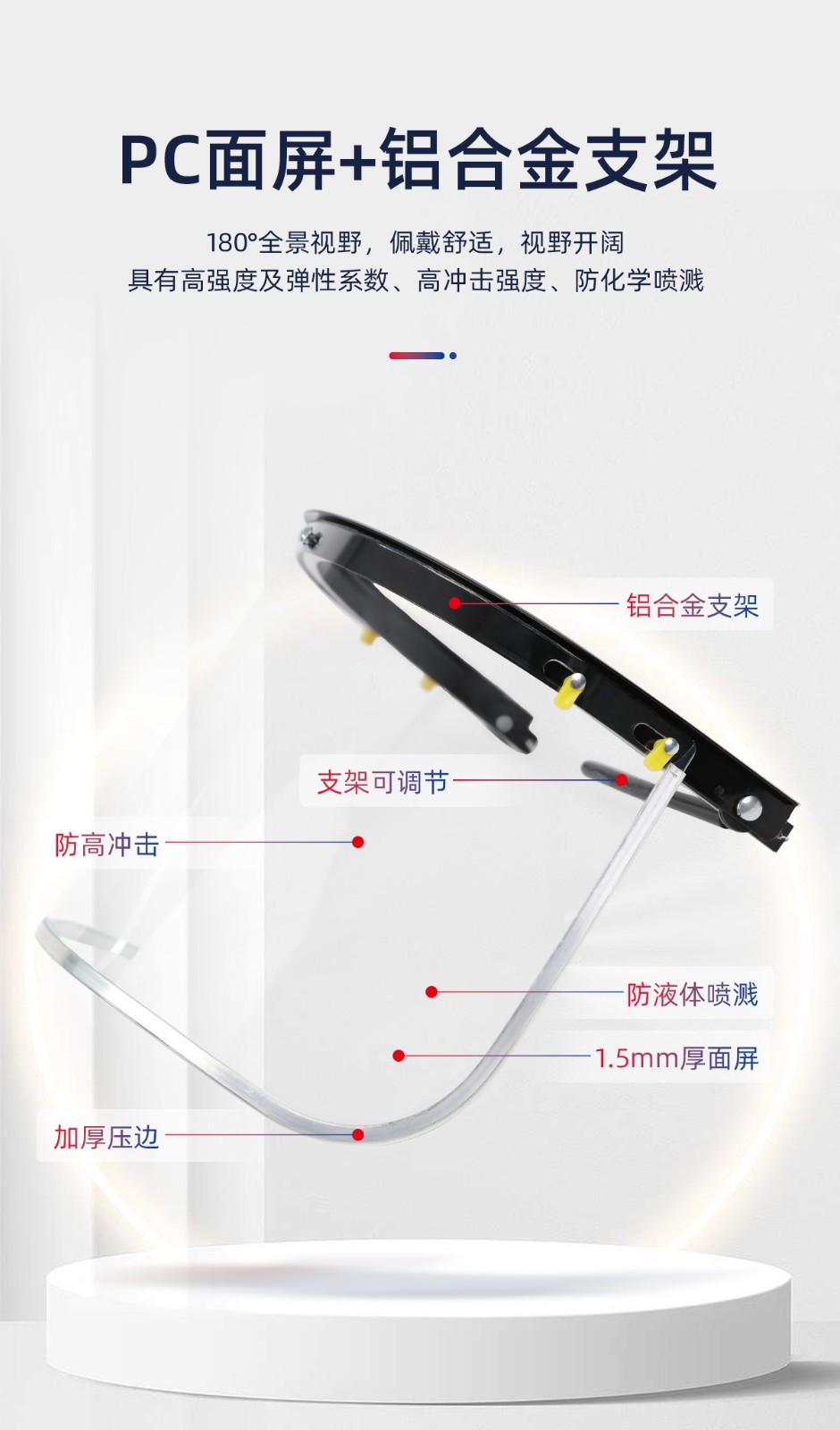 际华防护 201503 防冲击面屏套装-1.5mm