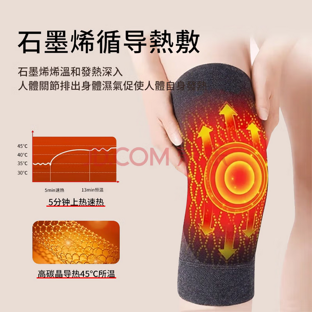 ZEAMO 日本石墨烯自发热护膝保暖老寒腿关节炎滑膜炎半月板男女防寒护具