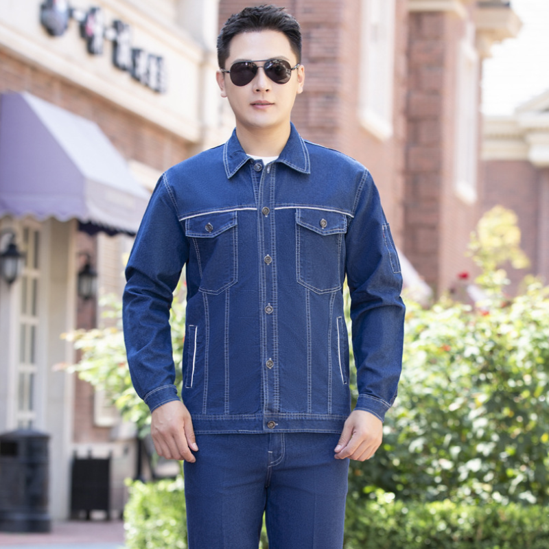 际华防护 JH50035 夏季纯棉牛仔服套装