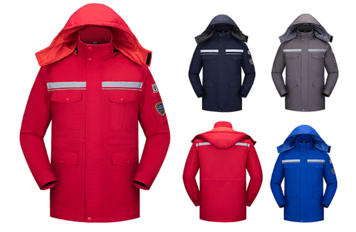 际华防护 406201 防酸碱防静电厚纱卡棉服 深蓝-4XL/190