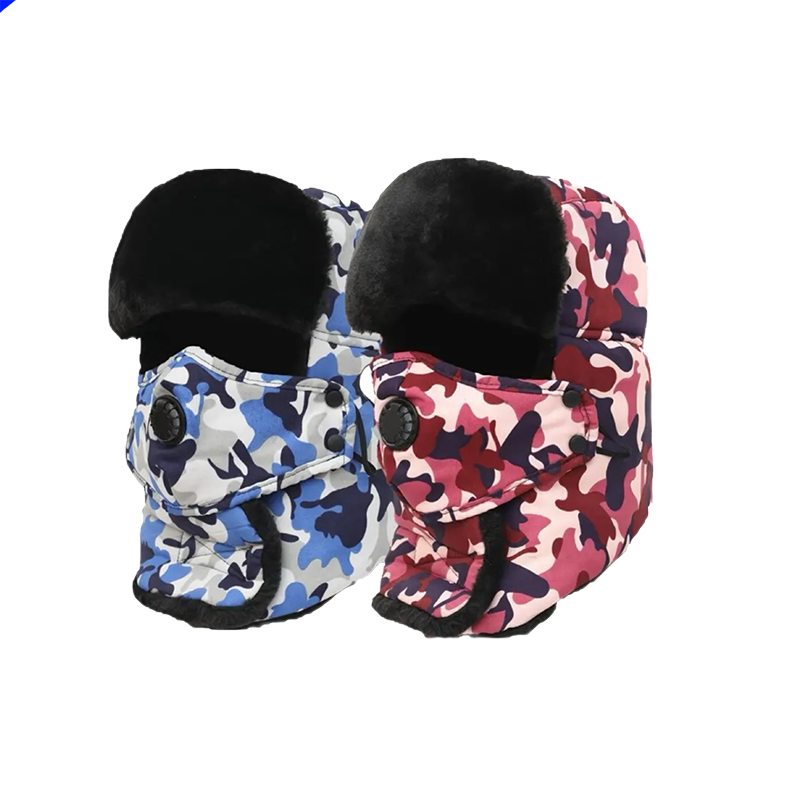 际华防护 101504 棉帽套加厚款 迷彩色蓝