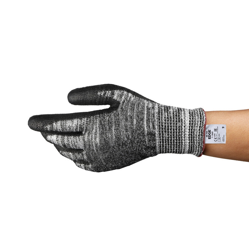 Ansell 安思尔 EDGE 48-705玻璃纤维PU涂层5级防割手套