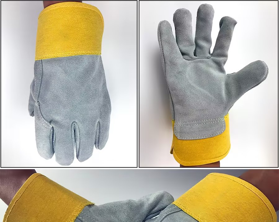 际华防护 508103 黄胶全皮手套-均码