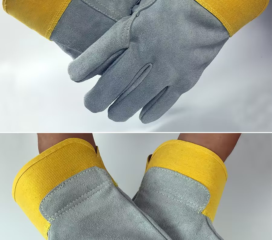 际华防护 508103 黄胶全皮手套-均码