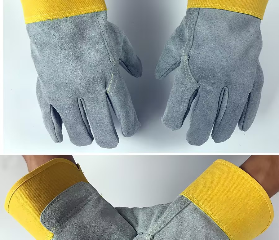 际华防护 508103 黄胶全皮手套-均码