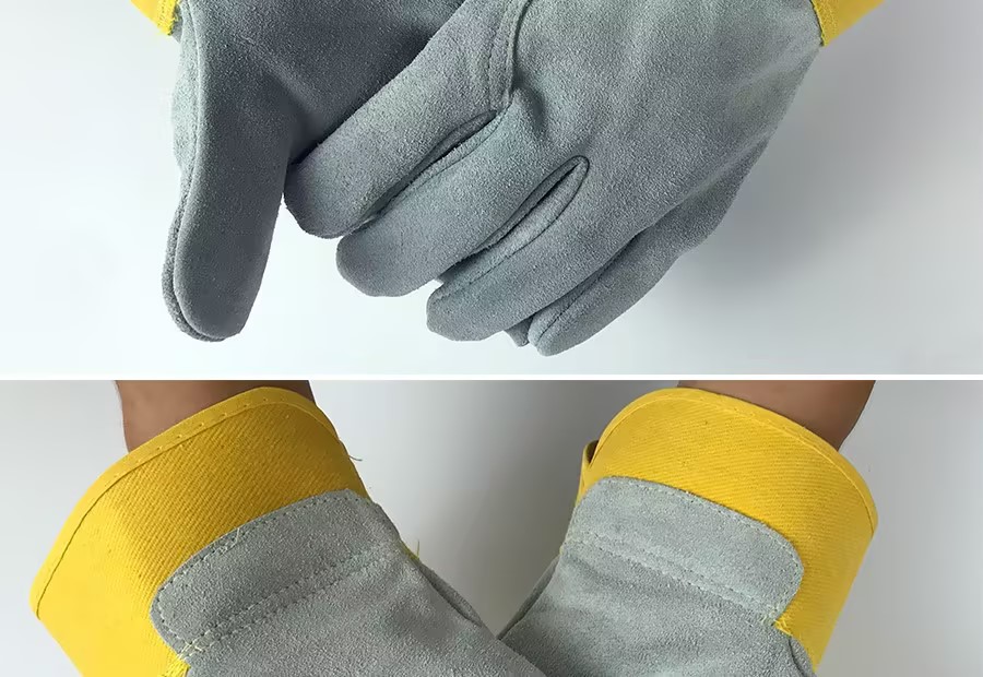 际华防护 508103 黄胶全皮手套-均码