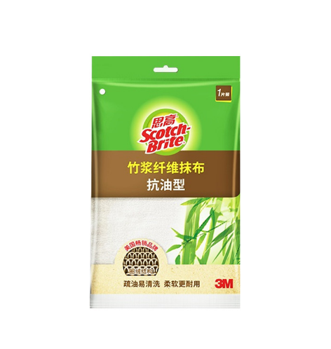 3M 思高竹浆纤维抗油型抹布 1片装