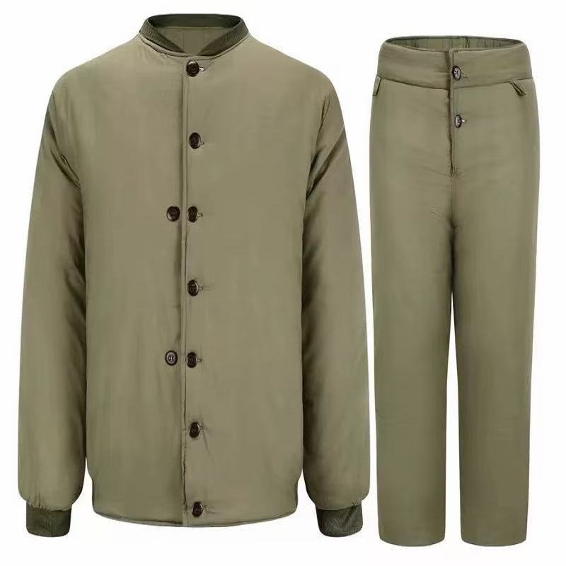 绿棉袄棉裤套装