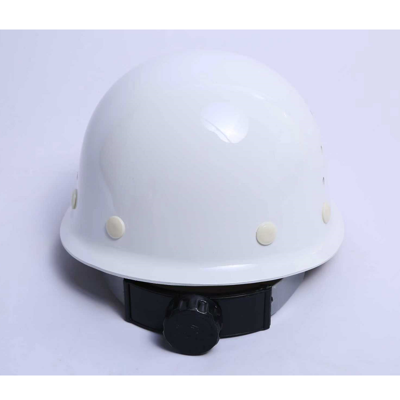 际华防护 101202盔式圆顶玻璃钢安全帽（旋钮帽衬）-白色