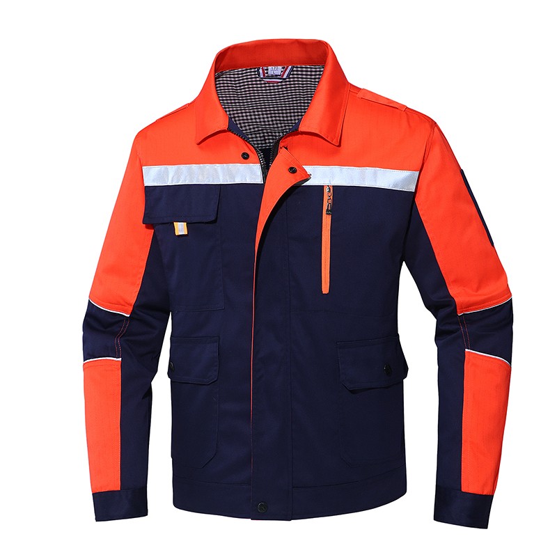 CSGZF001 S-4XL CVC春秋全身防护 藏蓝桔