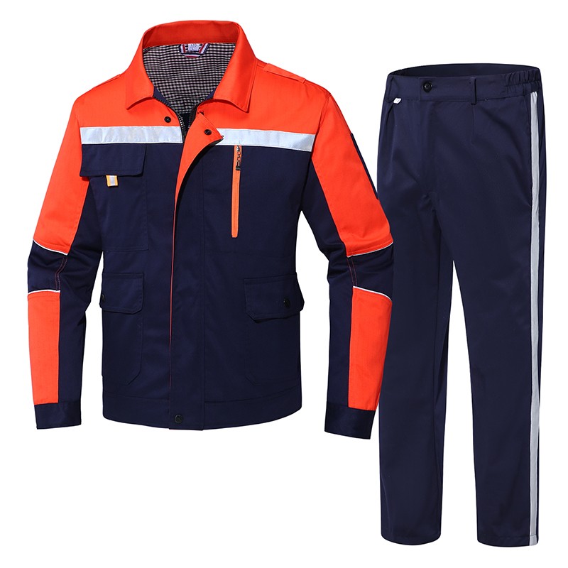 CSGZF001 S-4XL CVC春秋全身防护 藏蓝桔