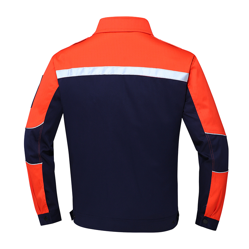 CSGZF002 S-4XL CVC春秋 (防静电) 全身防护 藏蓝桔