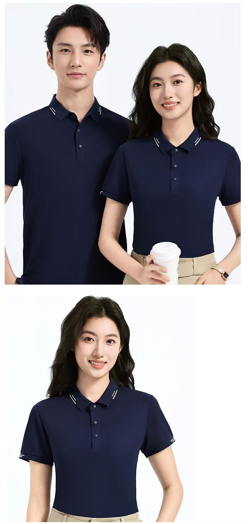 NS-2595 S-6XL POLO衫文化衫定制刺绣 藏蓝