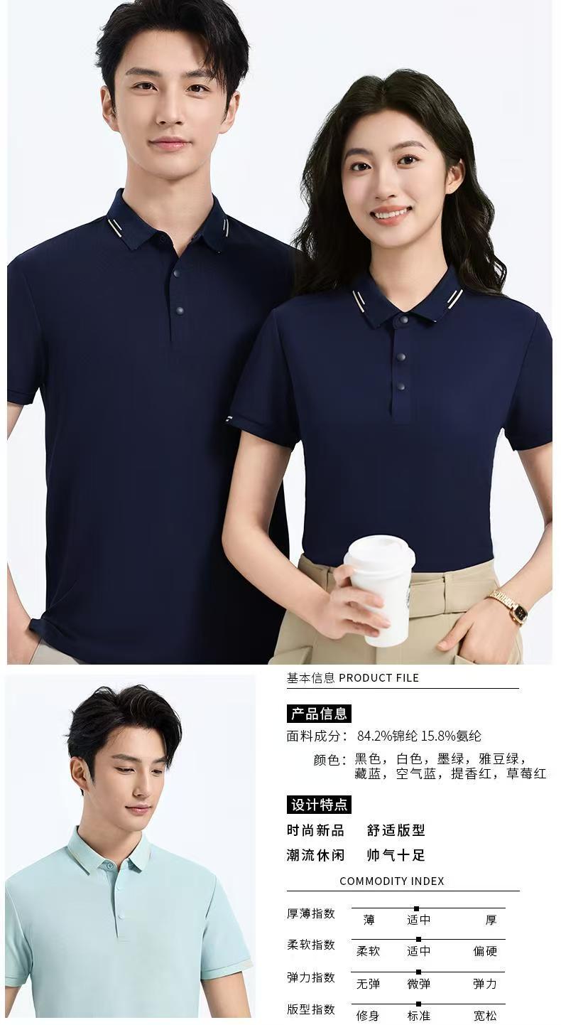 NS-2595 S-6XL POLO衫文化衫定制刺绣 藏蓝