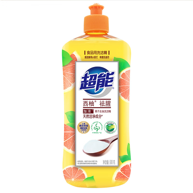 超能 离子洗洁精西柚祛腥 500g