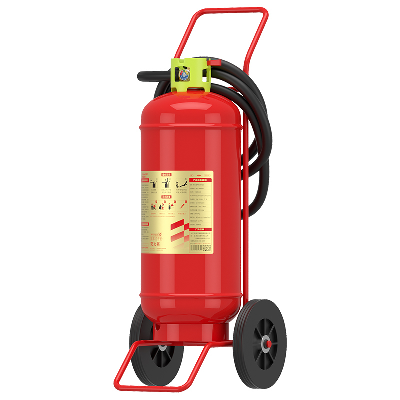 援邦 MFT/ABCE50 金标推车式干粉灭火器 50kg 红色 新国标