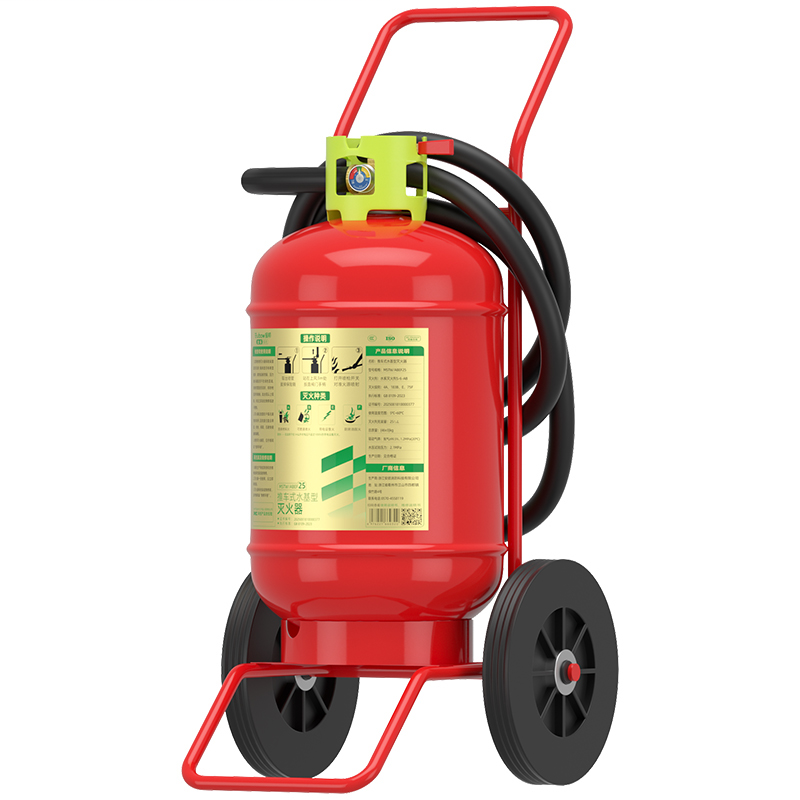 援邦  MSTW/ABEF25 金标推车式水基灭火器 25L红色 援邦